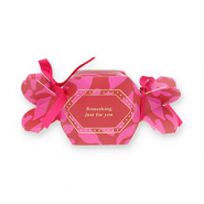 BY31® Sieraden (cadeau) doosje snoepje "Something just for you" Red-pink-gold-magenta pink