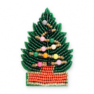 Broches kerstboom Green-orange