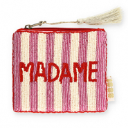 BY31® Etui "Madame" Red-vanilla white-mauve pink-gold