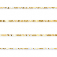 Roestvrij stalen (RVS) Stainless steel onderdelen jasseron figaro schakel Gold