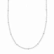 BY31® Roestvrij stalen (RVS) Stainless steel schakelkettingen met bollen Silver