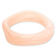 Resin armbanden bangle Light pink-white