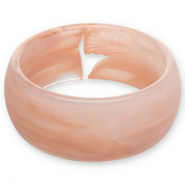 Resin armbanden bangle Light pink-white