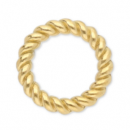 Roestvrij stalen (RVS) stainless steel onderdelen dichte ring 8mm Gold