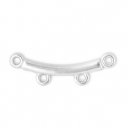 Roestvrij stalen (RVS) Stainless steel onderdelen tussenstuk boog met 2 oogjes Silver