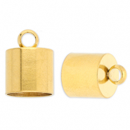 Roestvrij stalen (RVS) Stainless steel onderdelen eindkap Ø10mm met oog Gold
