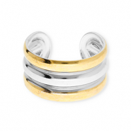 Roestvrij stalen (RVS) Stainless steel ringen Silver-gold