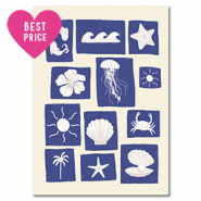 BY31® Sieraden kaartjes natuur White-blue