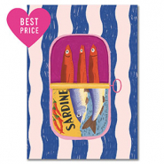 BY31® Sieraden kaartjes "Sardine" Blue-white