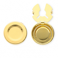 Eco-brass® metaal button covers Gold