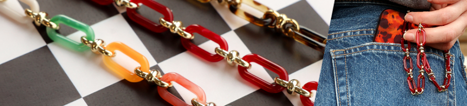 Nieuwe telefoonkoorden van acryl en onderdelen Nieuwe telefoonkoorden van acryl en onderdelen